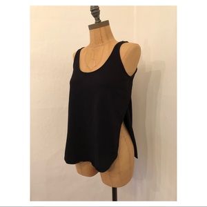 Madewell Singlet Side Slit Tank Black XS